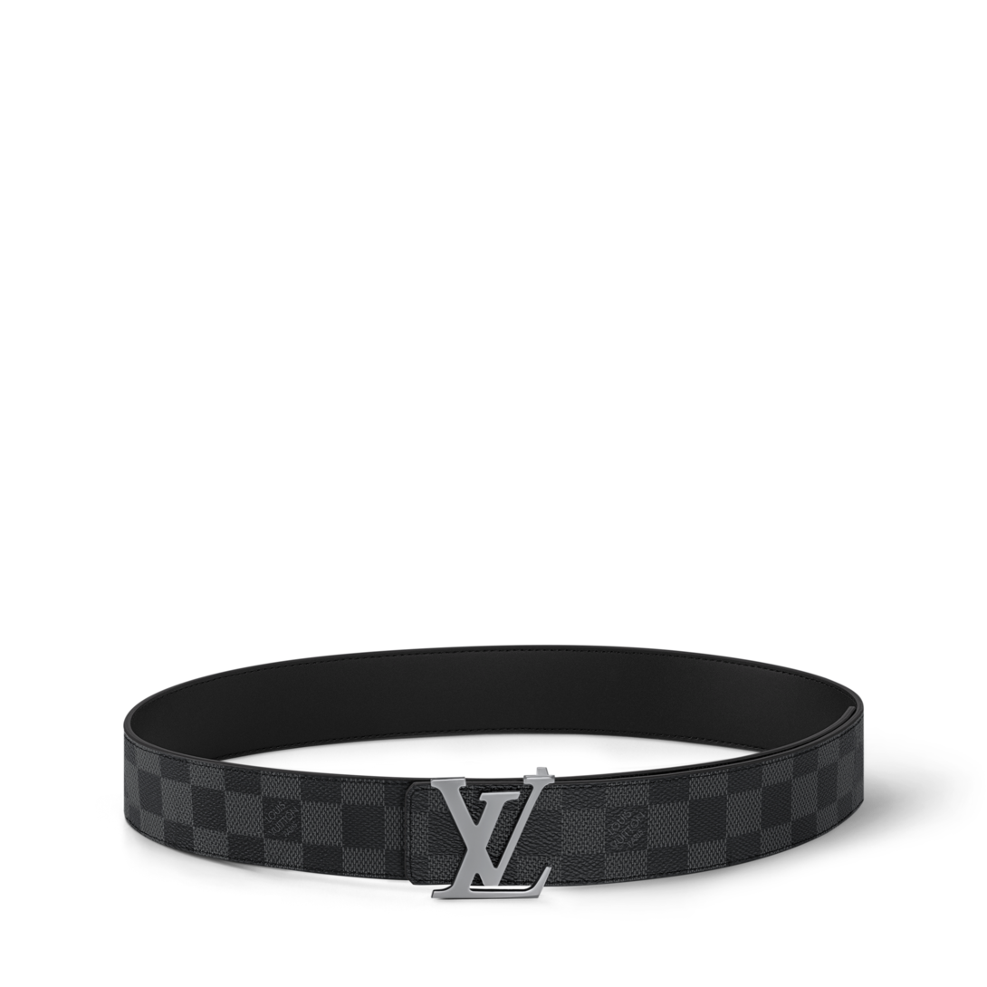 LV Initiales 40mm Reversible Belt Damier Graphite Canvas - Men